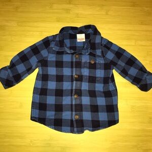 Hanna Andersson blue buffalo check flannel